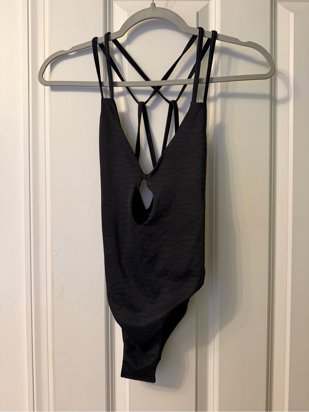 Peixoto Black Strappy One-Piece Swimsuit
